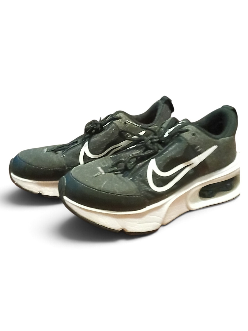 Nike Black and White Air-Cushion Running Sneakers